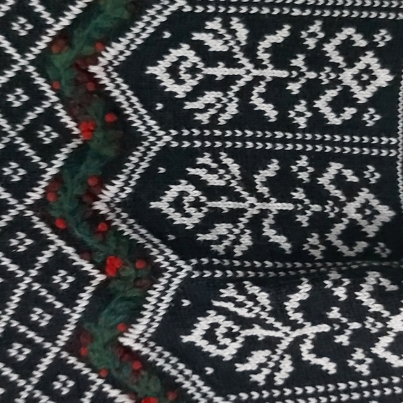 Talbots petite small 100 % cotton Christmas holiday sweater - Picture 2 of 10